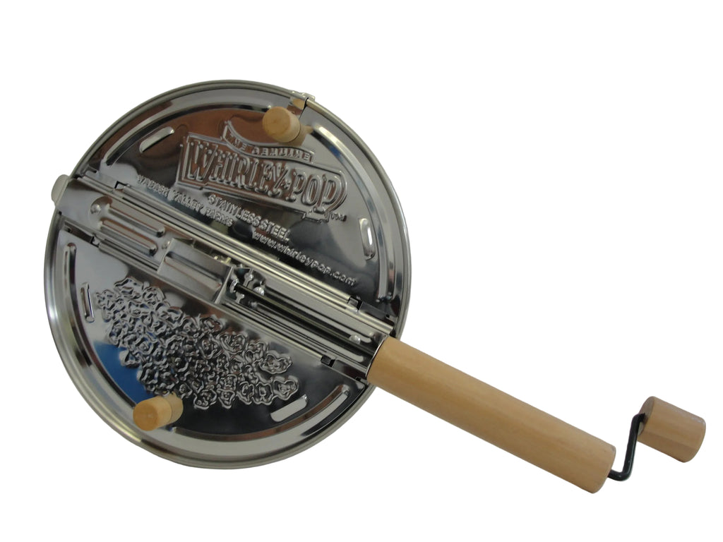 Stainless Steel Whirley Popper Pan | Riehle's Select Popcorn